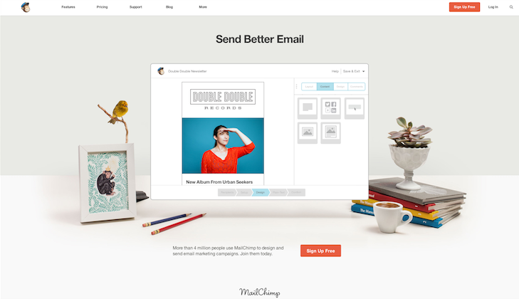 e-mailing mailchimp